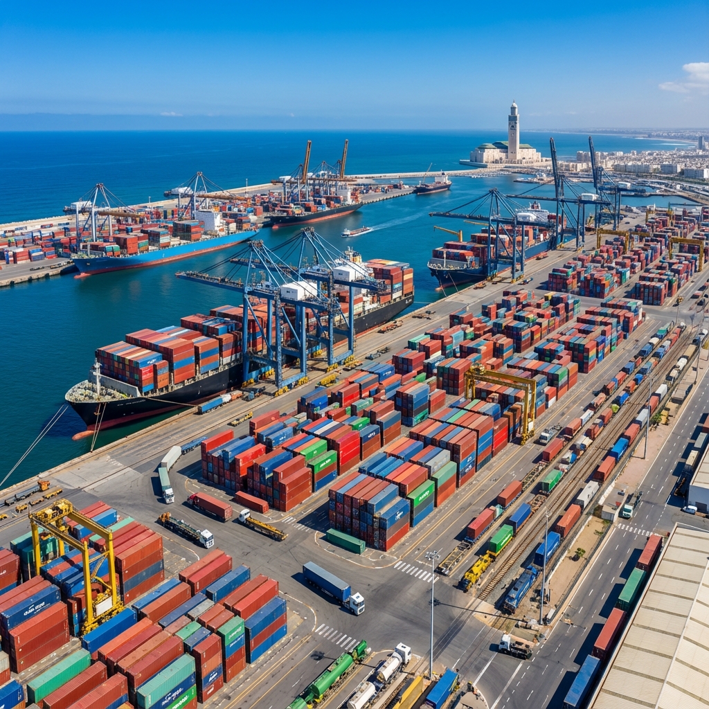 Port de Casablanca - Vue Panoramique